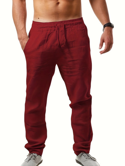 Heren casual joggingbroek met rechte pijpen voor de zomer