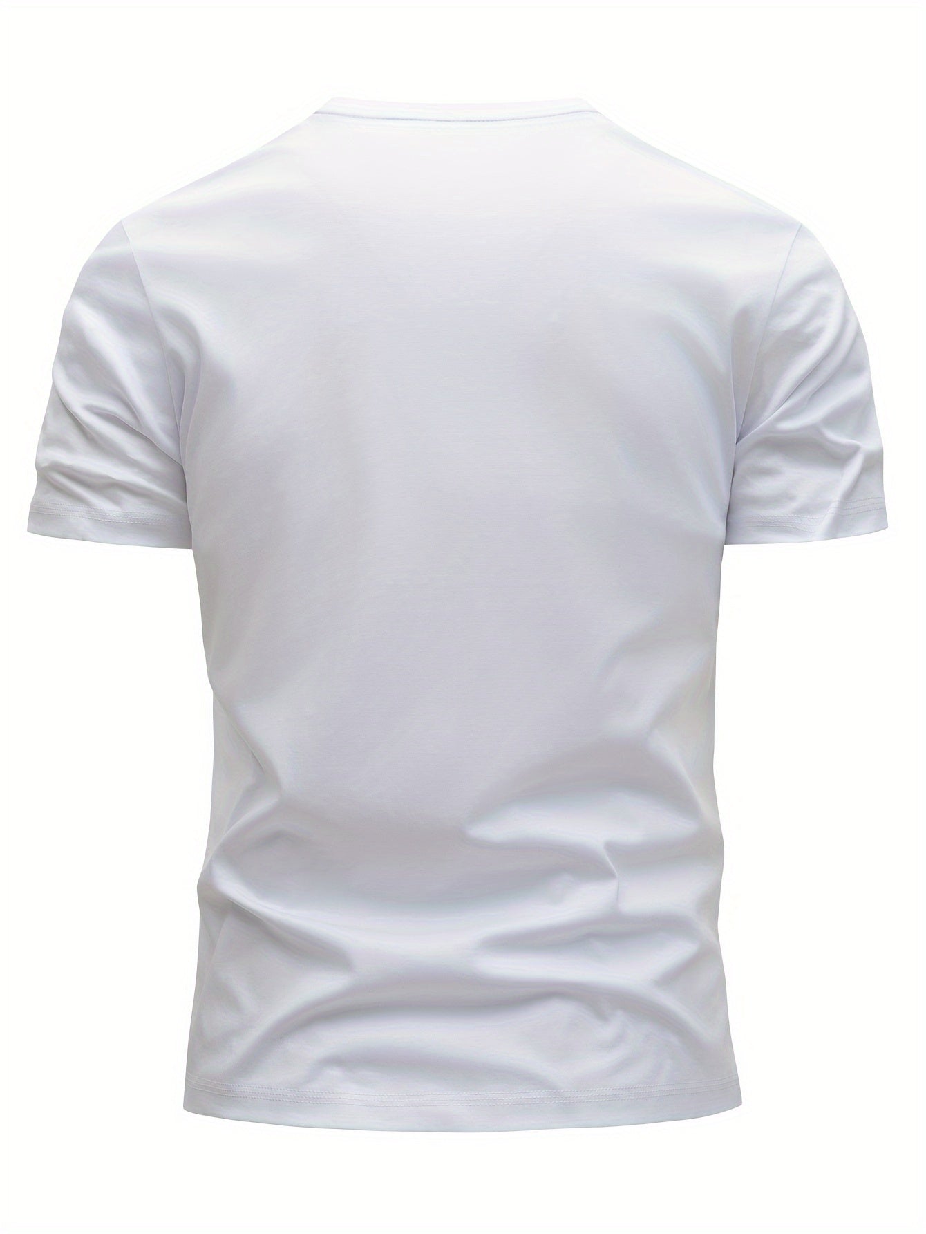 Herret-shirt i afslappet stil med moderne "whatever" tryk til hverdag
