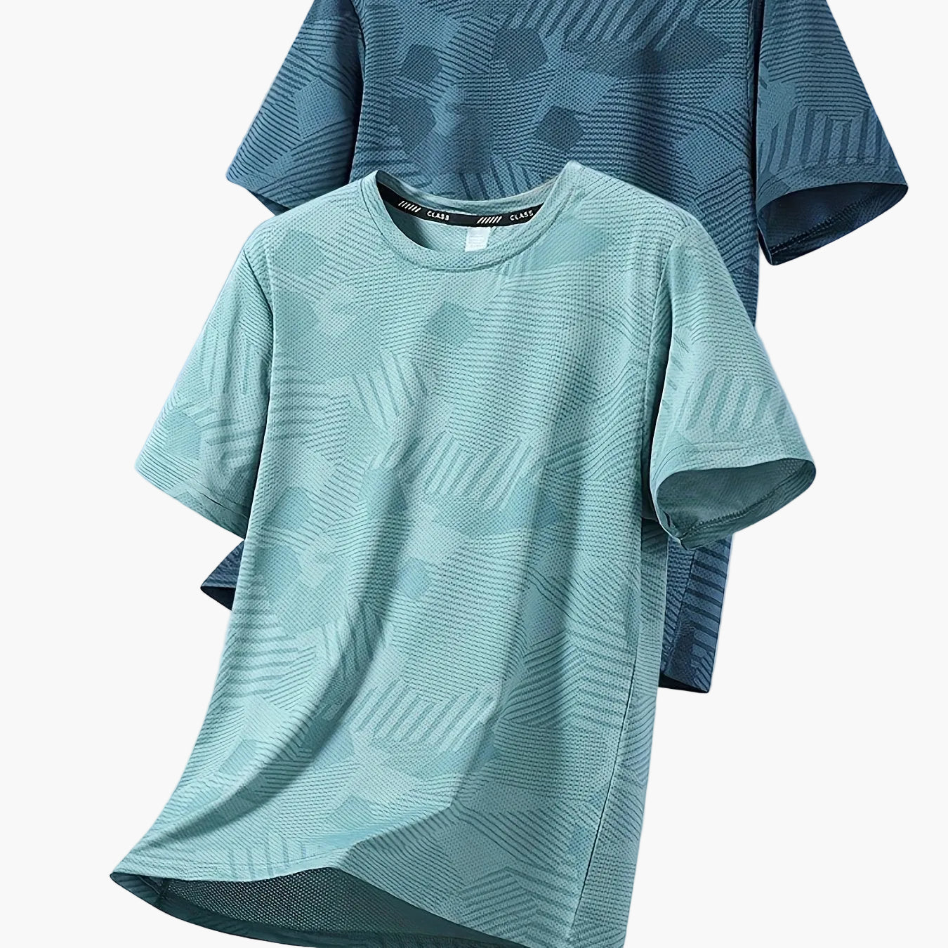 Camiseta casual para hombre estilo tropical transpirable de manga corta - Pack de 2, ideal para el verano