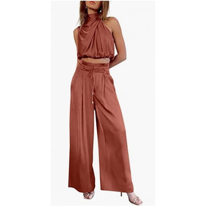 Ann – Ensemble Débardeur et Pantalon Large Sans Manches
