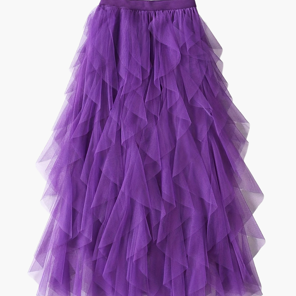 Jupe longue à volants style bohème pour femme, élégante et tendance, idéale pour occasions spéciales et looks romantiques