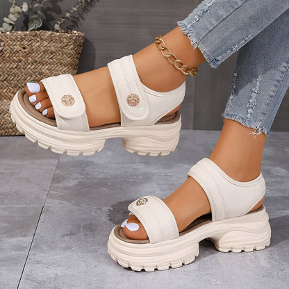 Sandali con zeppa spessa versatili da donna nuova collezione