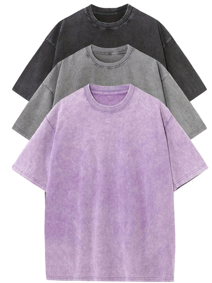 T-shirt décontracté homme coupe ample style urbain pour usage quotidien