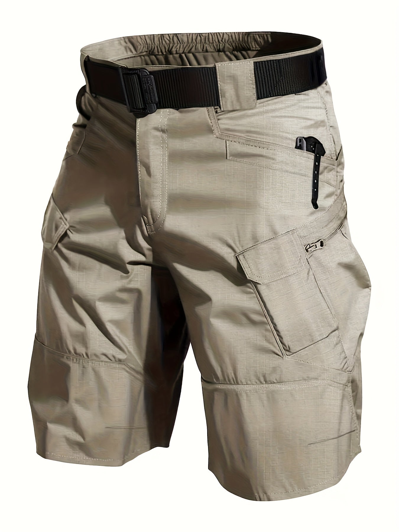 Short cargo tactique pour homme, style outdoor polyvalent, idéal randonnée et activités extérieures