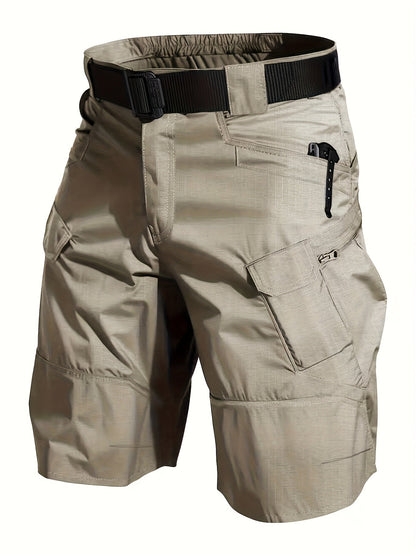 Short cargo tactique pour homme, style outdoor polyvalent, idéal randonnée et activités extérieures