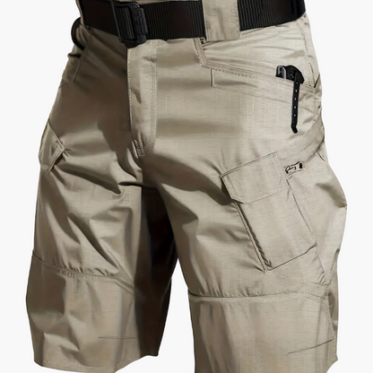 Short cargo tactique pour homme, style outdoor polyvalent, idéal randonnée et activités extérieures