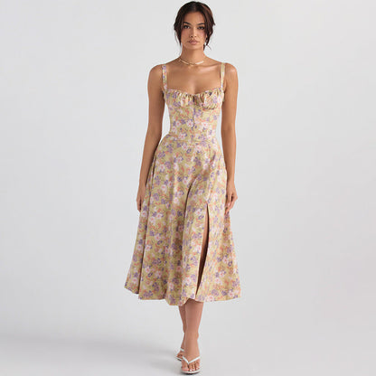 Rachael – Robe Longue Ajustée avec Dos Nu