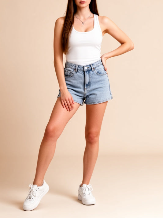Top donna stile sportivo con schiena incrociata per primavera ed estate