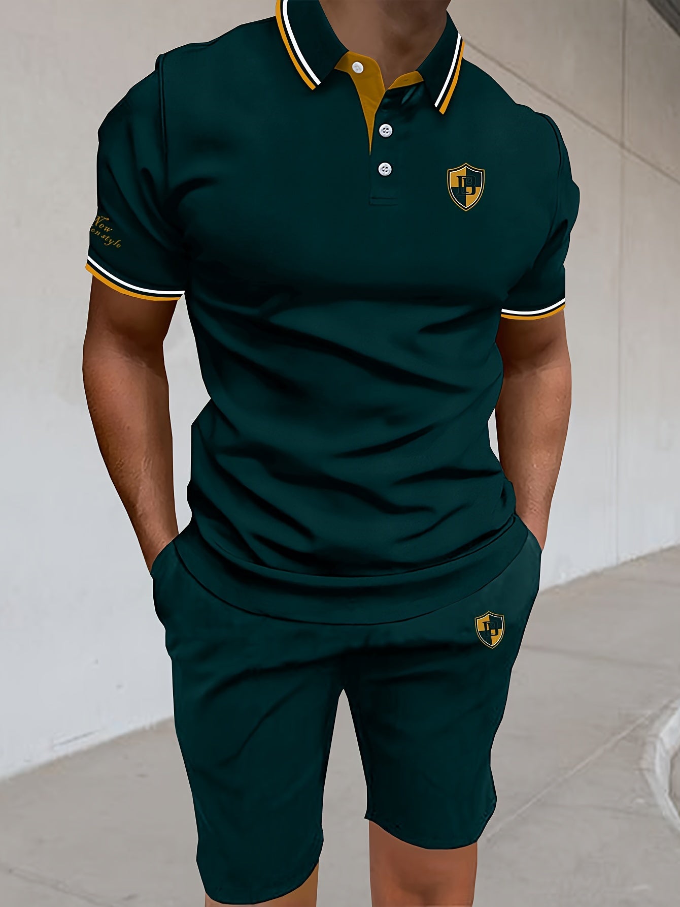 Zestaw polo i szorty casual dla mężczyzn – nowoczesny styl idealny na lato