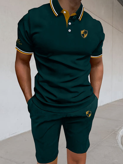 Zestaw polo i szorty casual dla mężczyzn – nowoczesny styl idealny na lato