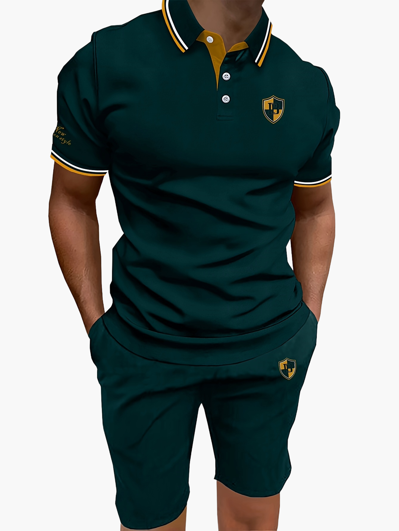 Zestaw polo i szorty casual dla mężczyzn – nowoczesny styl idealny na lato