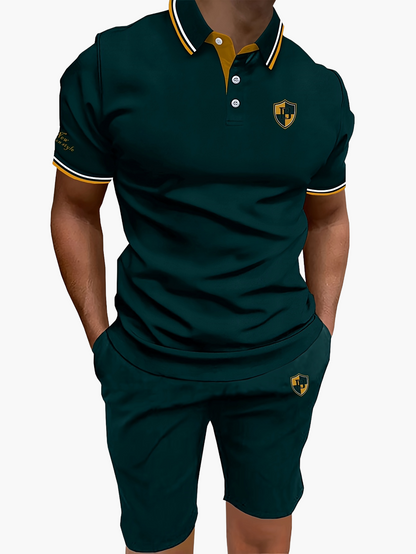 Zestaw polo i szorty casual dla mężczyzn – nowoczesny styl idealny na lato