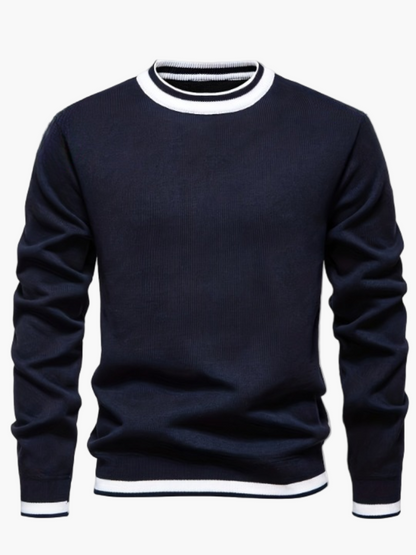 Pull à col rond homme style casual pour sorties nocturnes