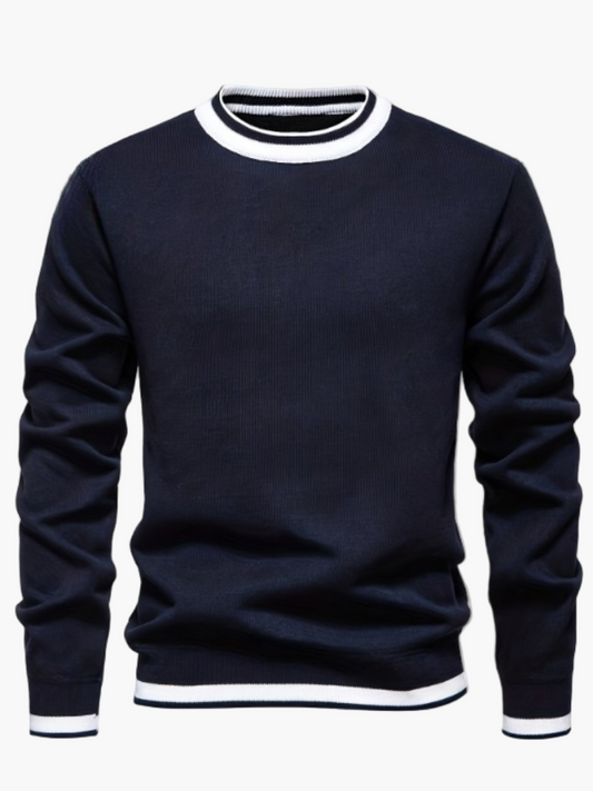 Pull à col rond homme style casual pour sorties nocturnes
