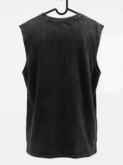 Débardeur vintage sans manches pour homme style urbain, idéal pour l'été et le sport