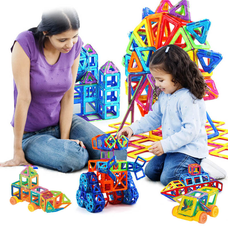 Jeu de Construction Magnétique Éducatif pour Enfants – Blocs Créatifs STEM