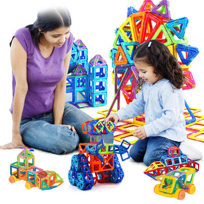 Jeu de Construction Magnétique Éducatif pour Enfants – Blocs Créatifs STEM