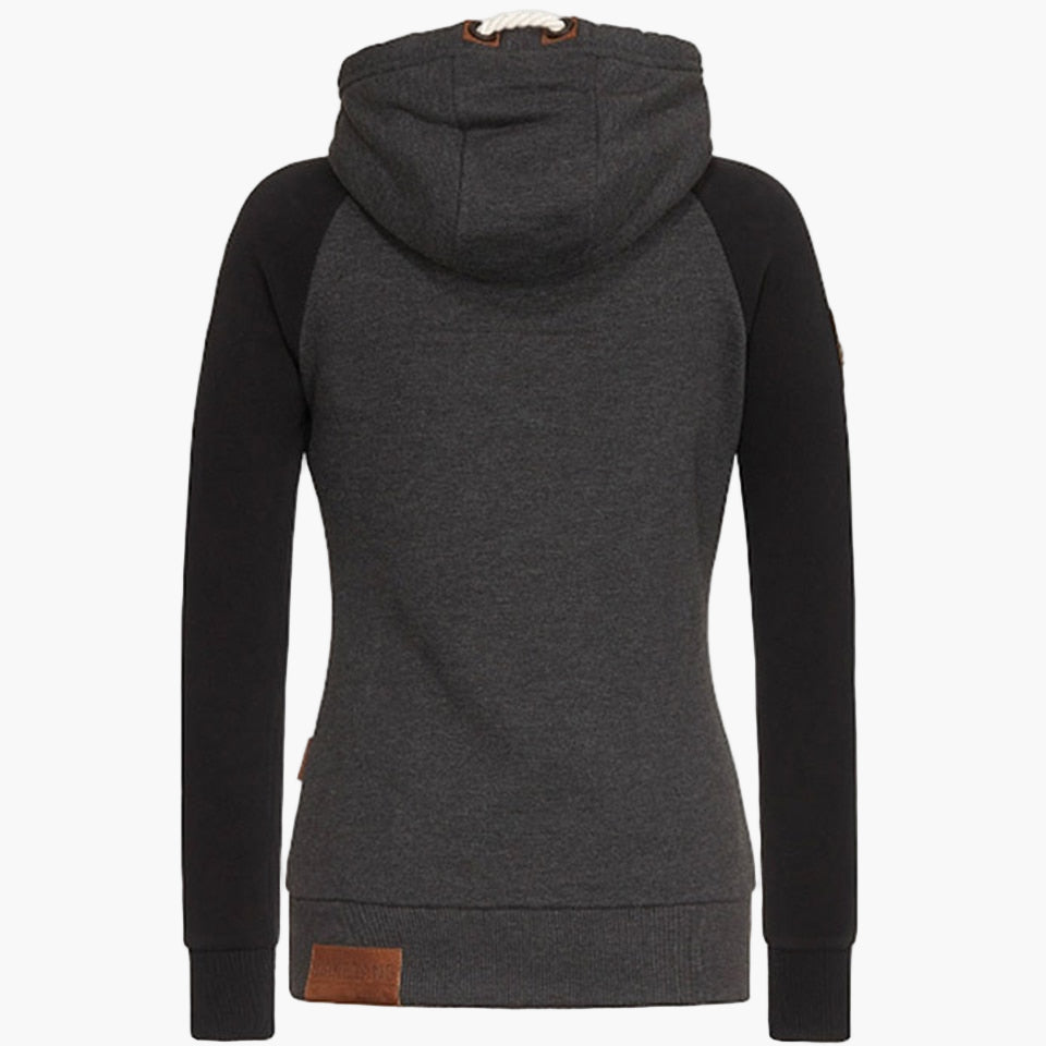 Hoodie zippée décontractée pour femme – Style urbain, idéale pour toutes saisons