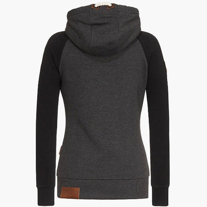 Hoodie zippée décontractée pour femme – Style urbain, idéale pour toutes saisons