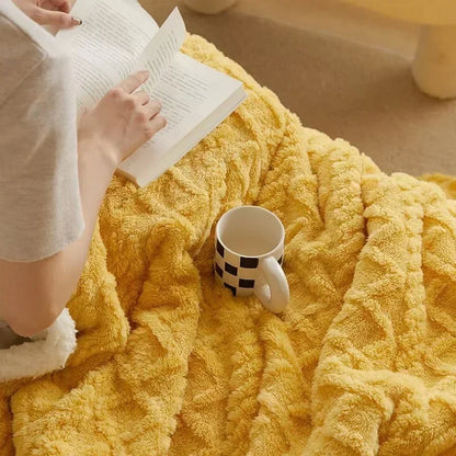 Couverture d’Hiver Ultra Douce Style Luxueux pour Adultes – Plaid Douillet Idéal pour Chambre ou Salon