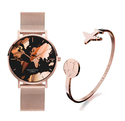 Imogen – Montre d'Aventure Élégante en Acier Inoxydable pour Femmes