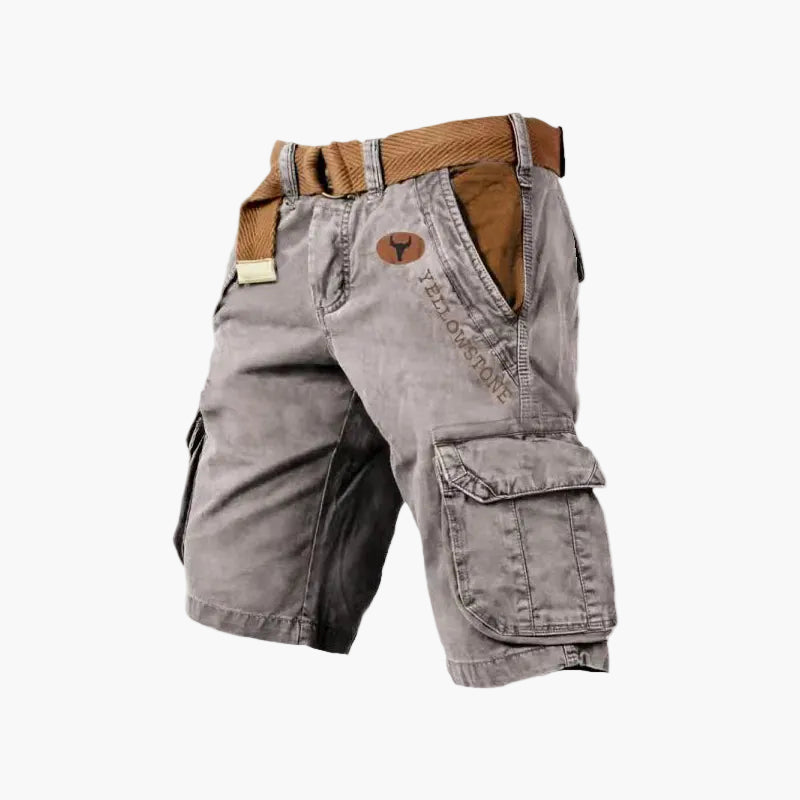 Classic men's casual versatile cargo shorts for outdoor and urban activities