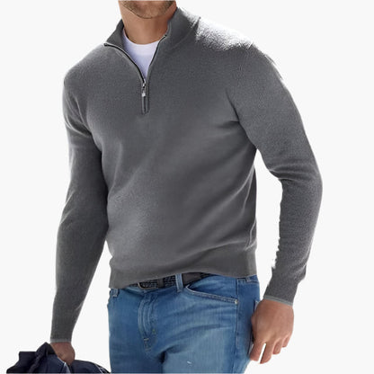 Pull Homme Demi-Zip Style Moderne pour Look Élégant et Décontracté