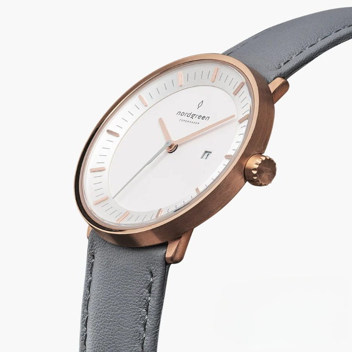 Phillip – Montre unisexe avec bracelet en cuir