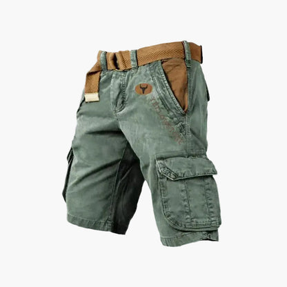 Classic men's casual versatile cargo shorts for outdoor and urban activities