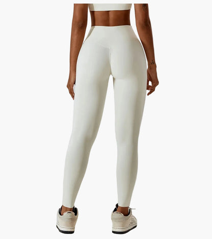 Leggings taille haute et brassière de sport femme – Ensemble fitness élégant pour entraînement et yoga