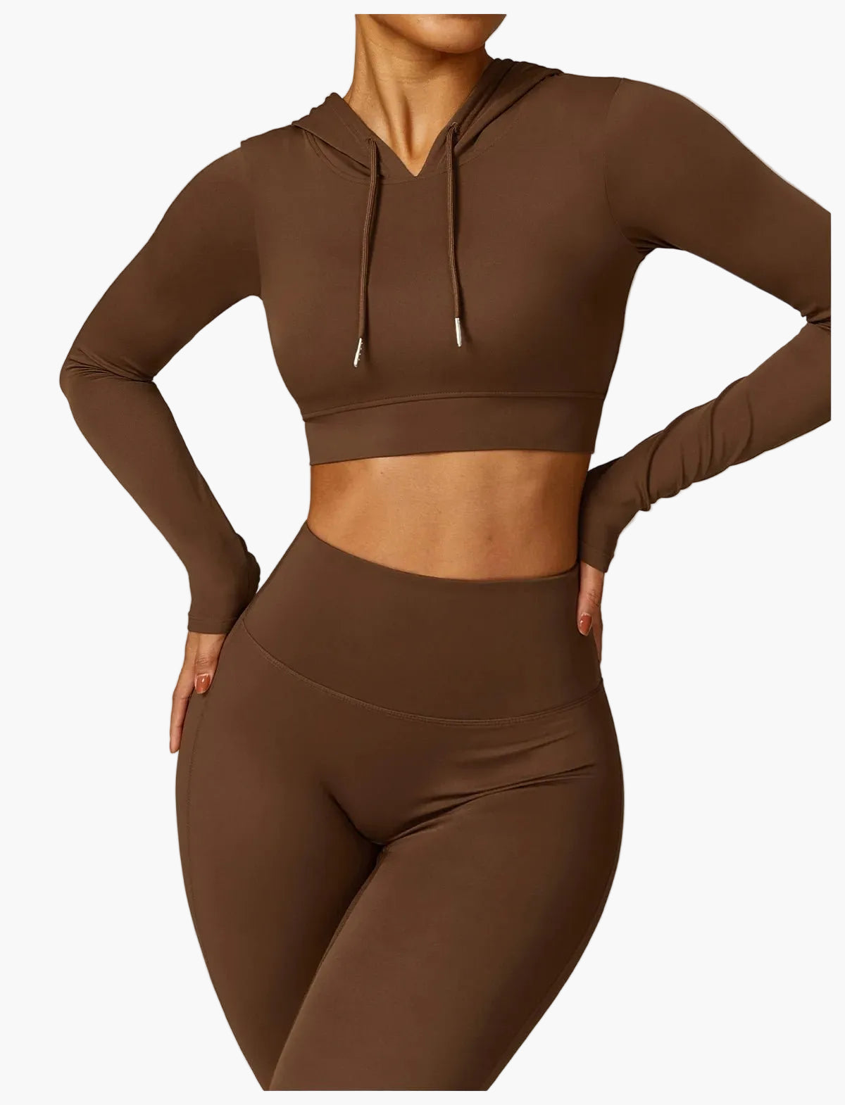 Leggings taille haute et brassière de sport femme – Ensemble fitness élégant pour entraînement et yoga