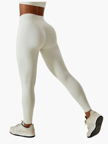 Leggings taille haute et brassière de sport femme – Ensemble fitness élégant pour entraînement et yoga