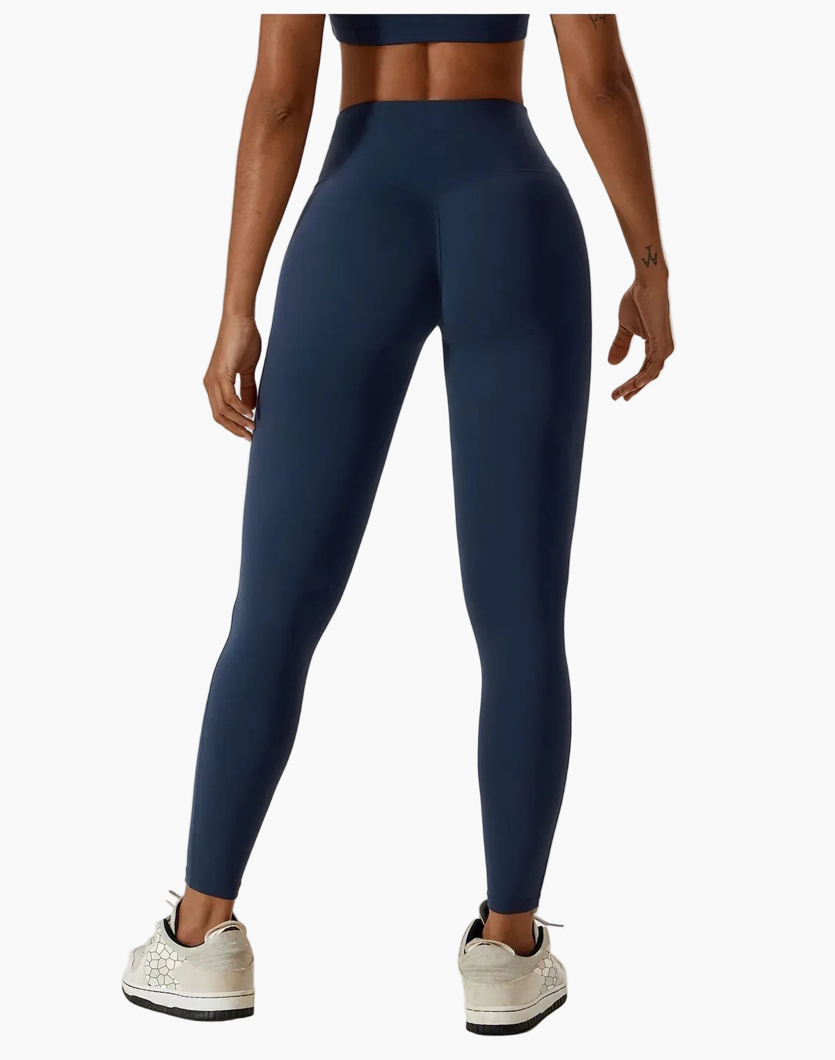 Leggings taille haute et brassière de sport femme – Ensemble fitness élégant pour entraînement et yoga