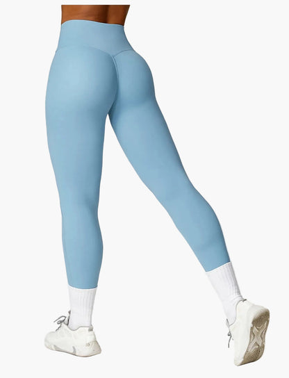 Leggings taille haute et brassière de sport femme – Ensemble fitness élégant pour entraînement et yoga