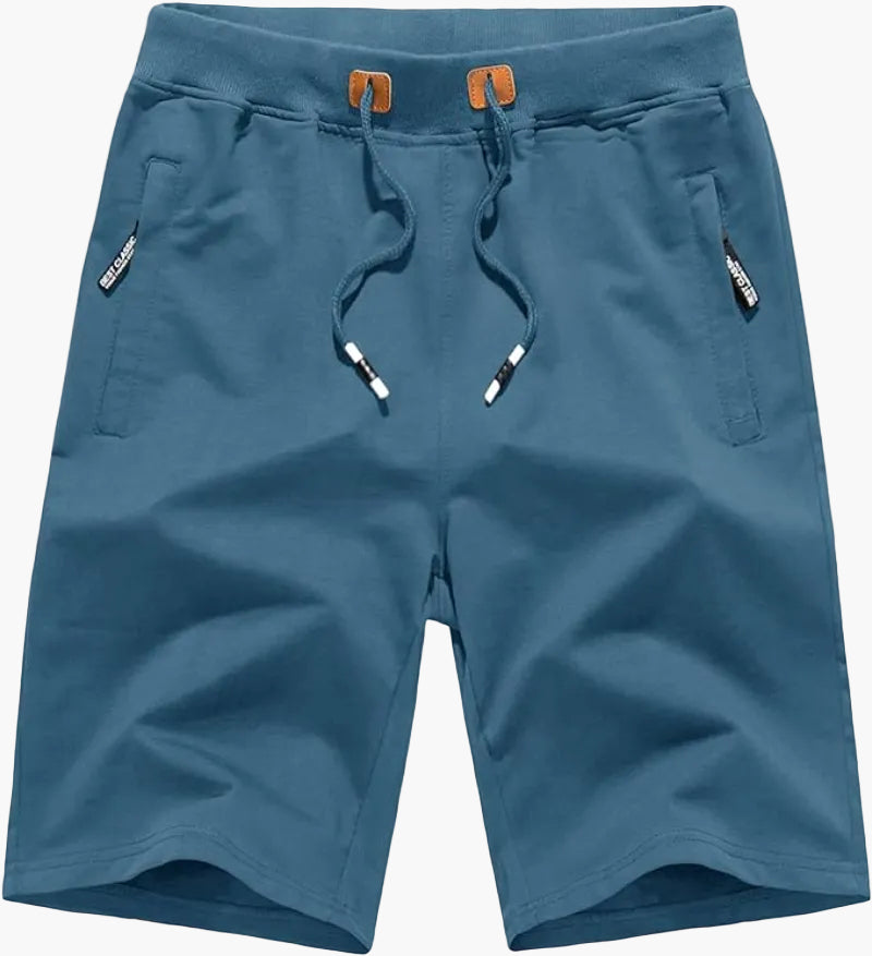 Casual men's sports shorts – Versatile city style with zipped pockets