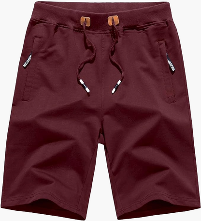 Casual men's sports shorts – Versatile city style with zipped pockets