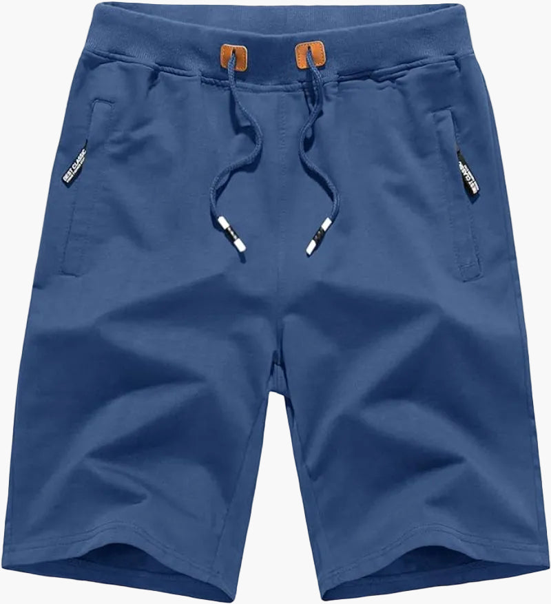 Casual men's sports shorts – Versatile city style with zipped pockets