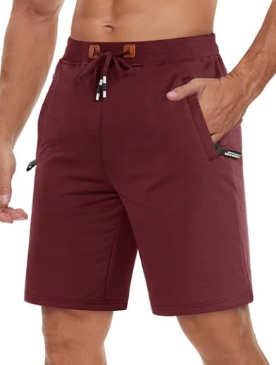 Casual men's sports shorts – Versatile city style with zipped pockets