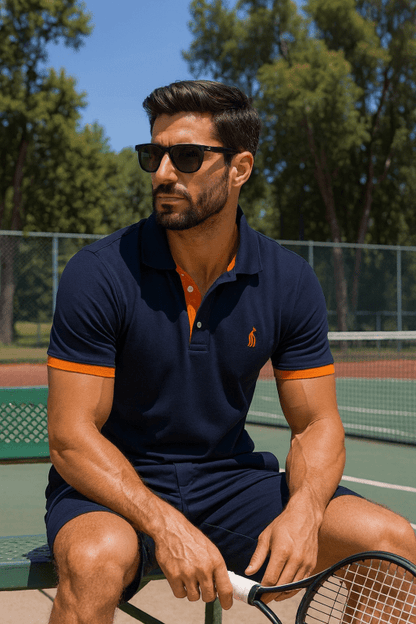 Elegante herenspolo in ontspannen stijl voor dagelijks gebruik en vrije tijd