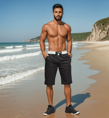Casual knee-length shorts for men – Leisure style, perfect for summer