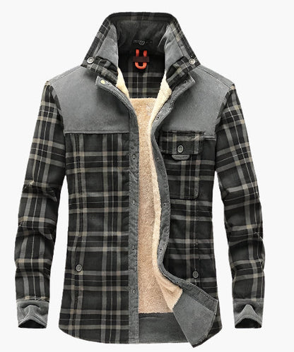 Veste chemise homme style bûcheron polaire pour activités extérieures et loisirs