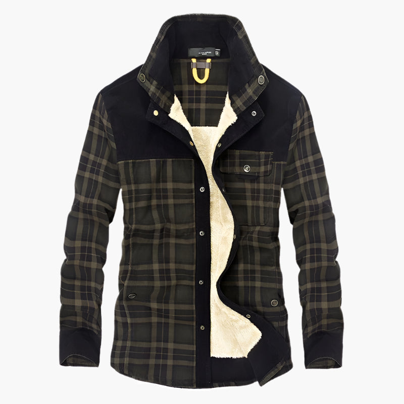 Veste chemise homme style bûcheron polaire pour activités extérieures et loisirs