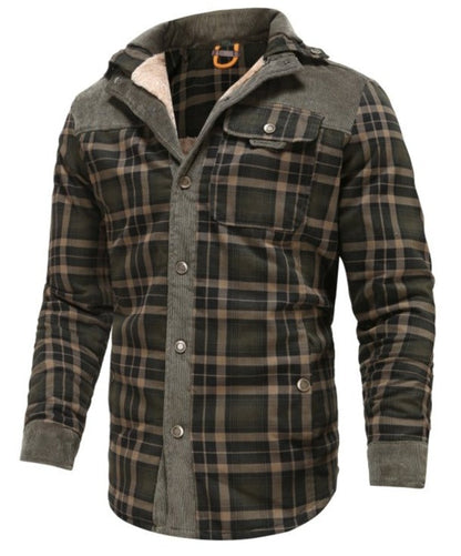 Veste chemise homme style bûcheron polaire pour activités extérieures et loisirs