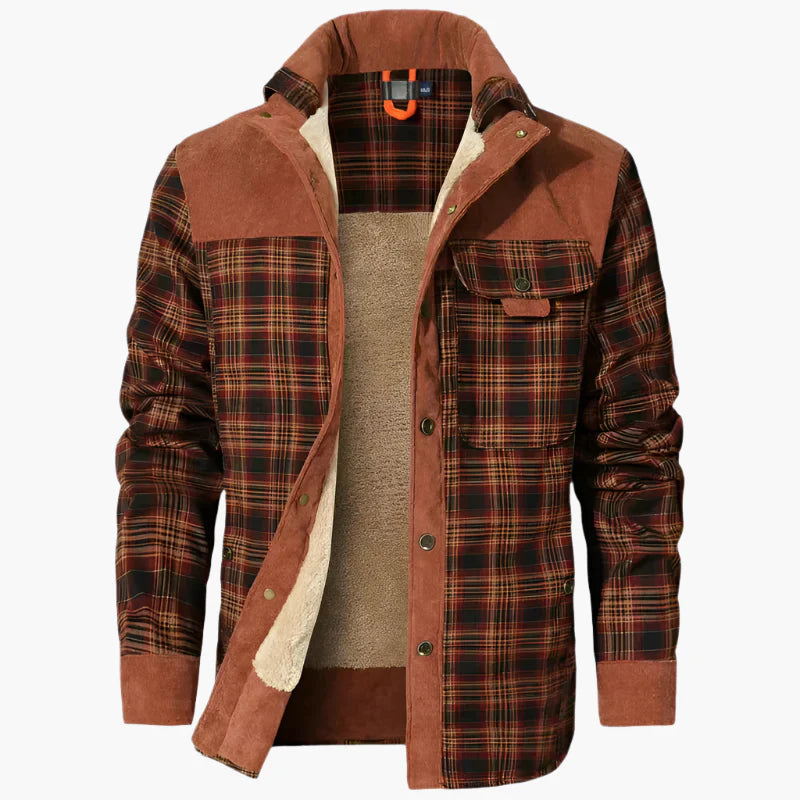 Veste chemise homme style bûcheron polaire pour activités extérieures et loisirs