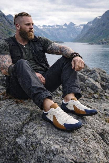 Casual slip-on men's clogs in sneaker style – Perfect for holidays and everyday wear