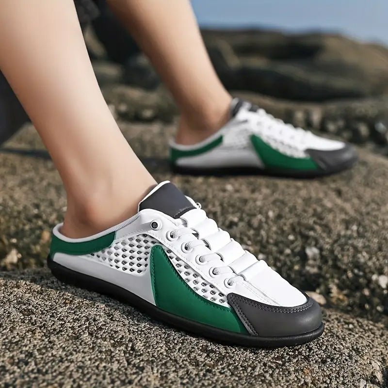 Casual slip-on men's clogs in sneaker style – Perfect for holidays and everyday wear