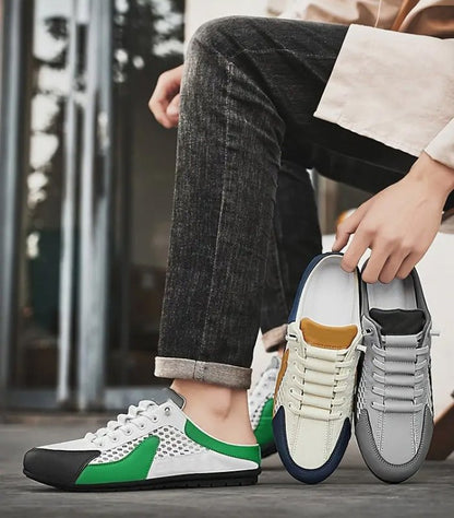 Casual slip-on men's clogs in sneaker style – Perfect for holidays and everyday wear