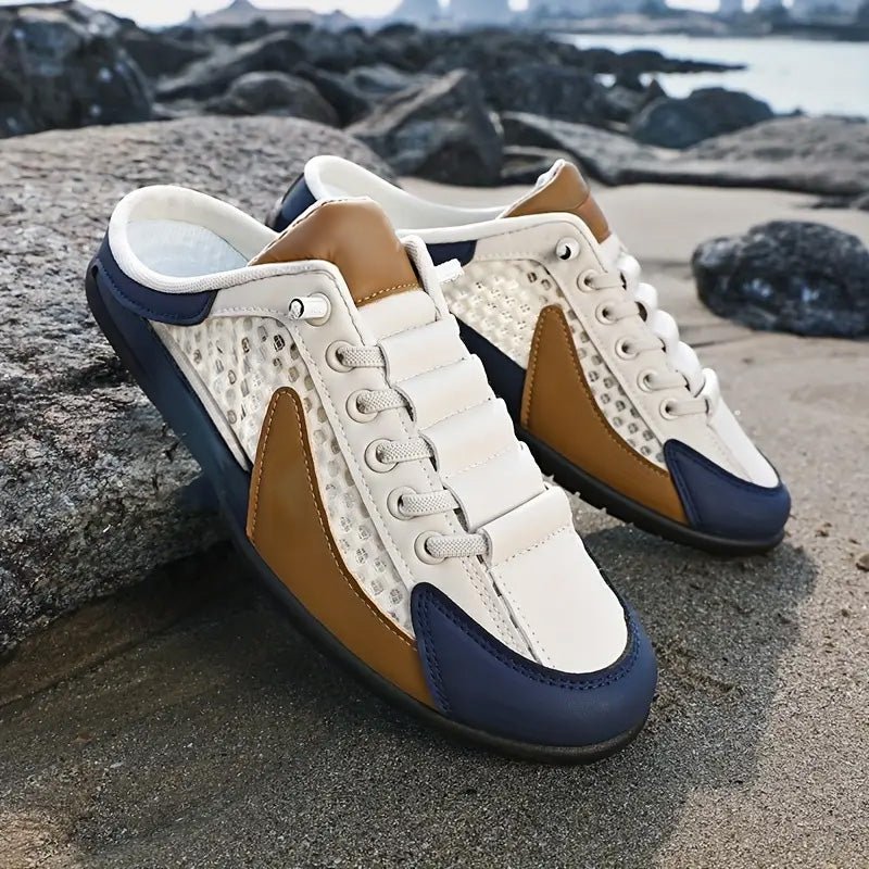 Casual slip-on men's clogs in sneaker style – Perfect for holidays and everyday wear