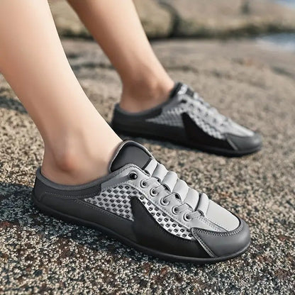 Casual slip-on men's clogs in sneaker style – Perfect for holidays and everyday wear