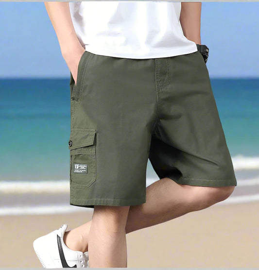 Casual cargo shorts for men with zipped pockets – Beach and holiday style